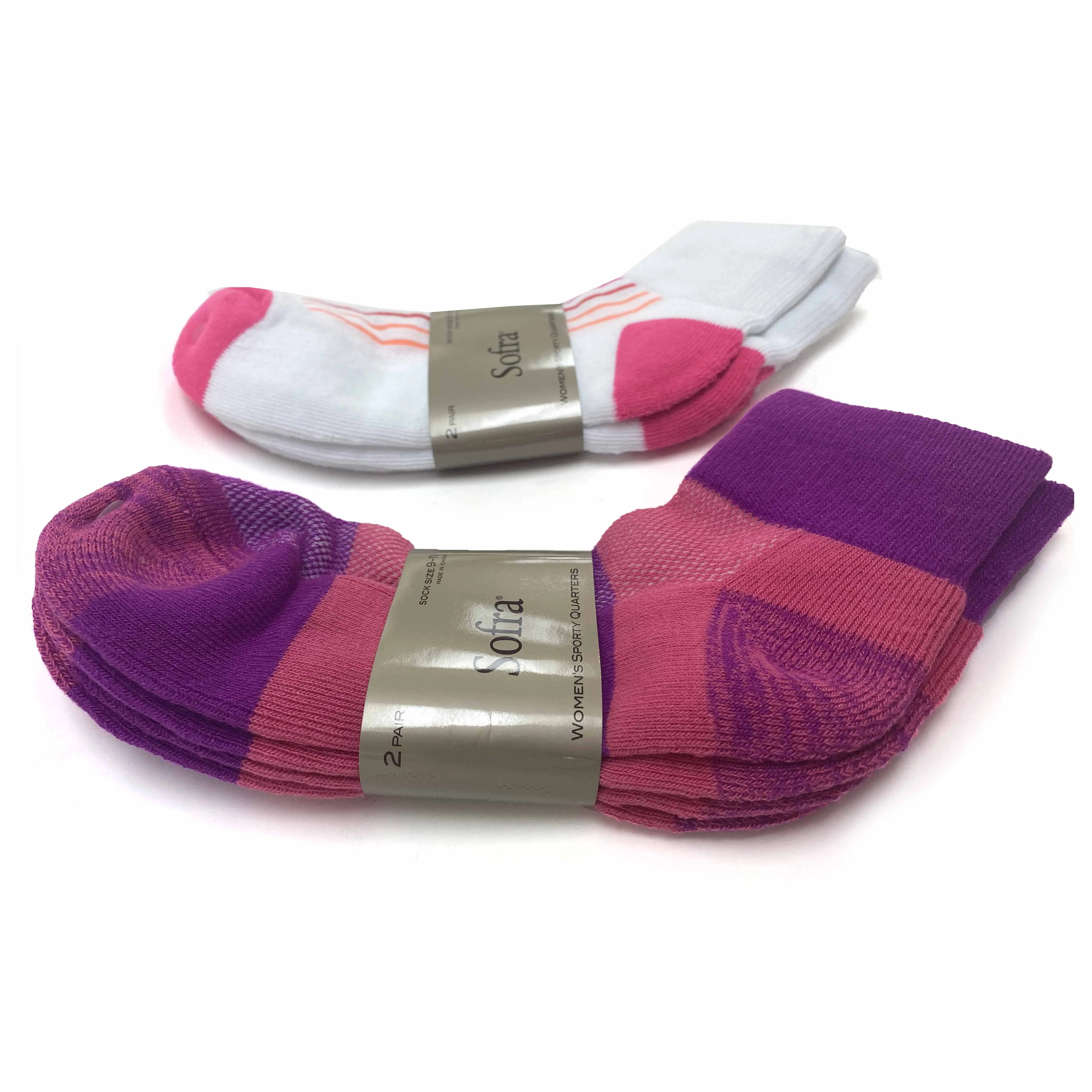 8 Pairs Athletic Running Ankle Socks Crew Cut Thick Cushioned Sports Women 9-11