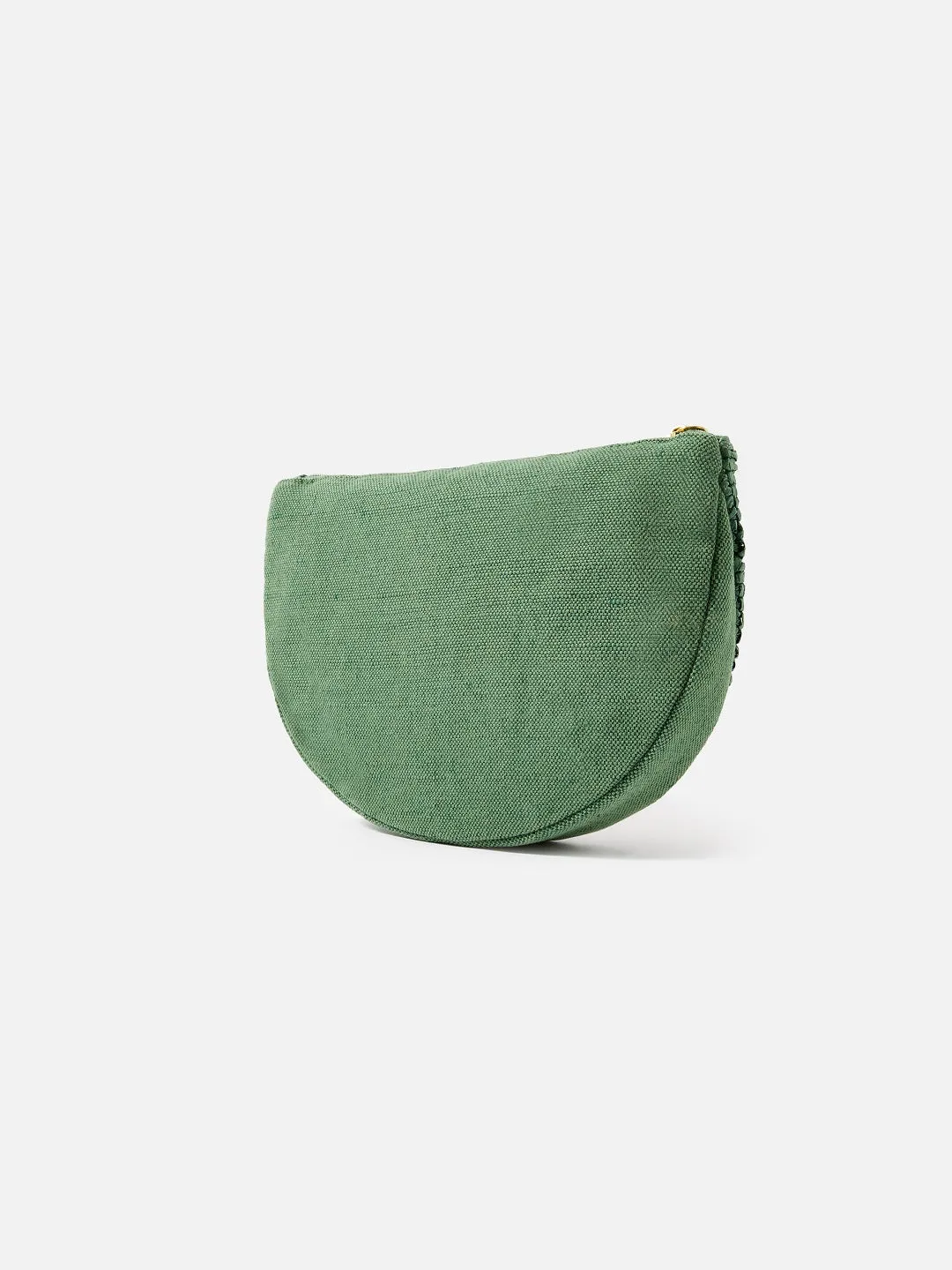 Accessorize London Women's Woven Pink Watermelon Slice Pouch Make Up Bag