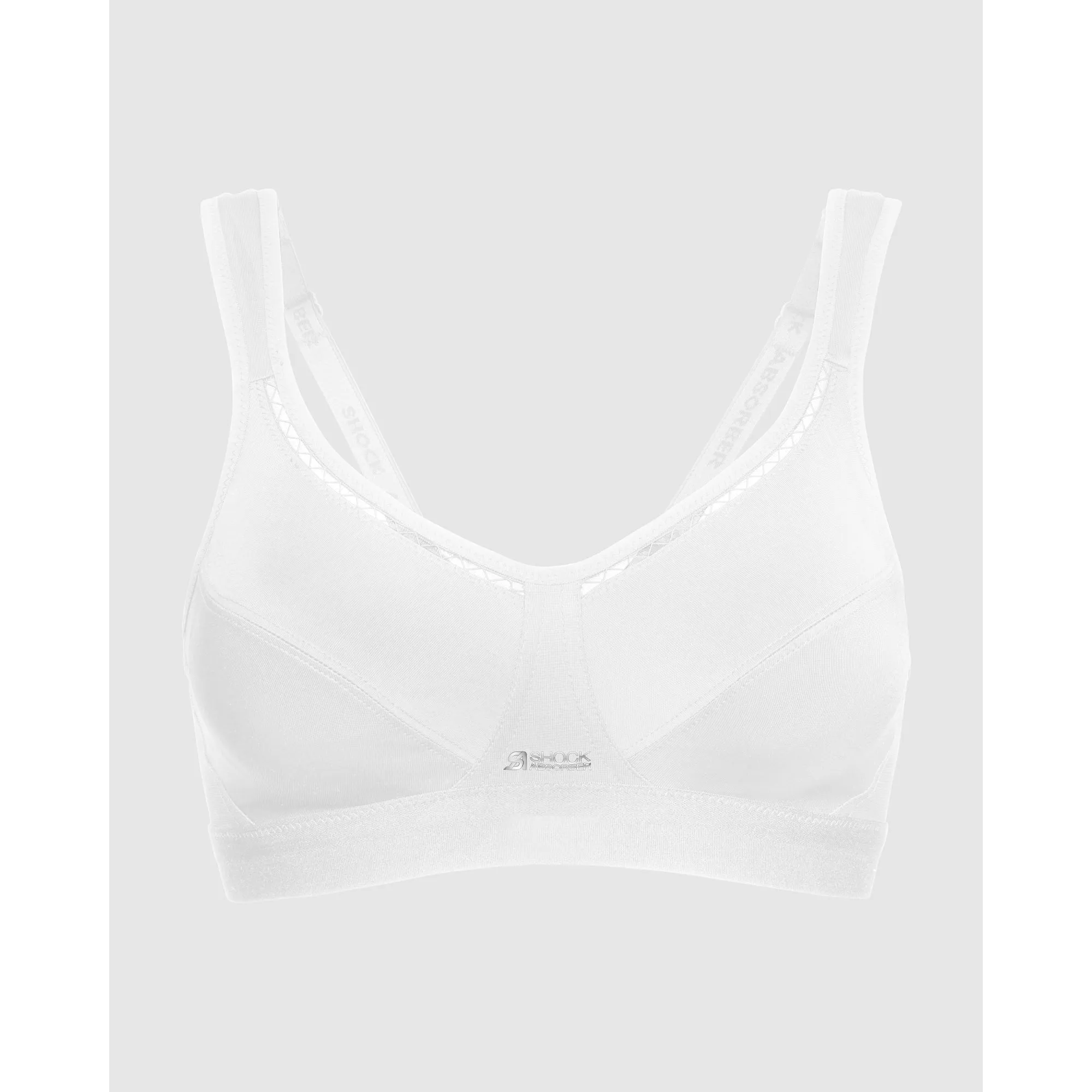 Active Classic Support Wirefree Sports Bra-White