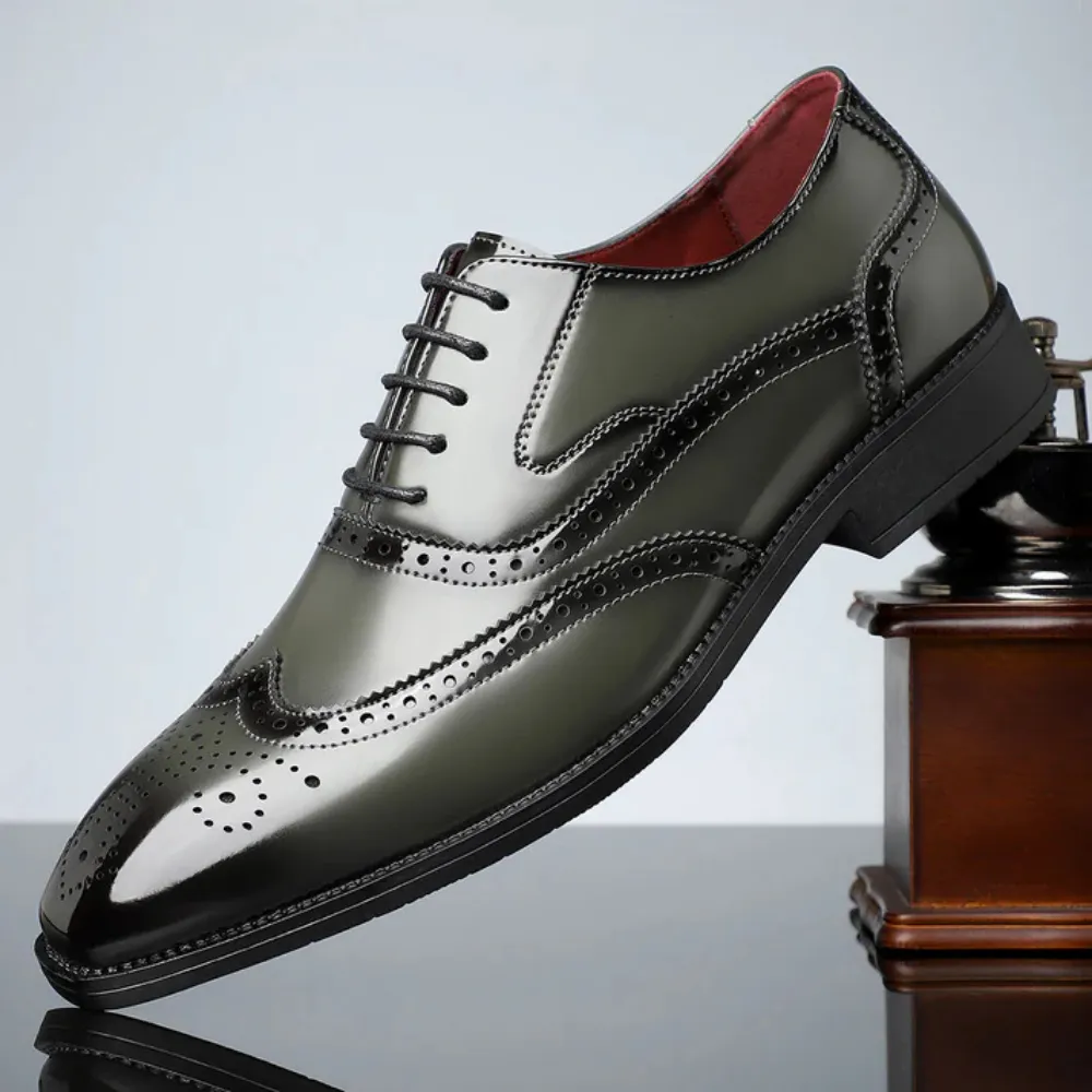 Aldo - Leather Brogue Dress Shoes