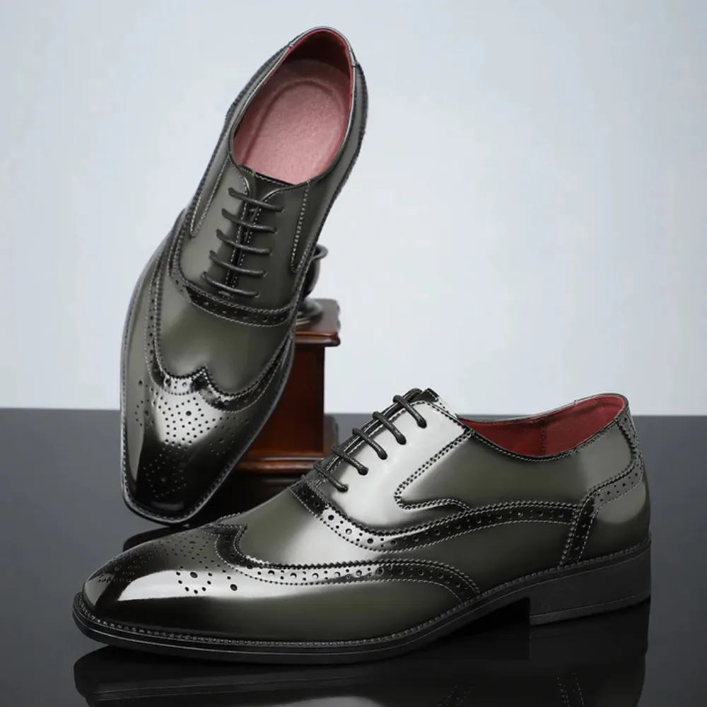 Aldo - Leather Brogue Dress Shoes