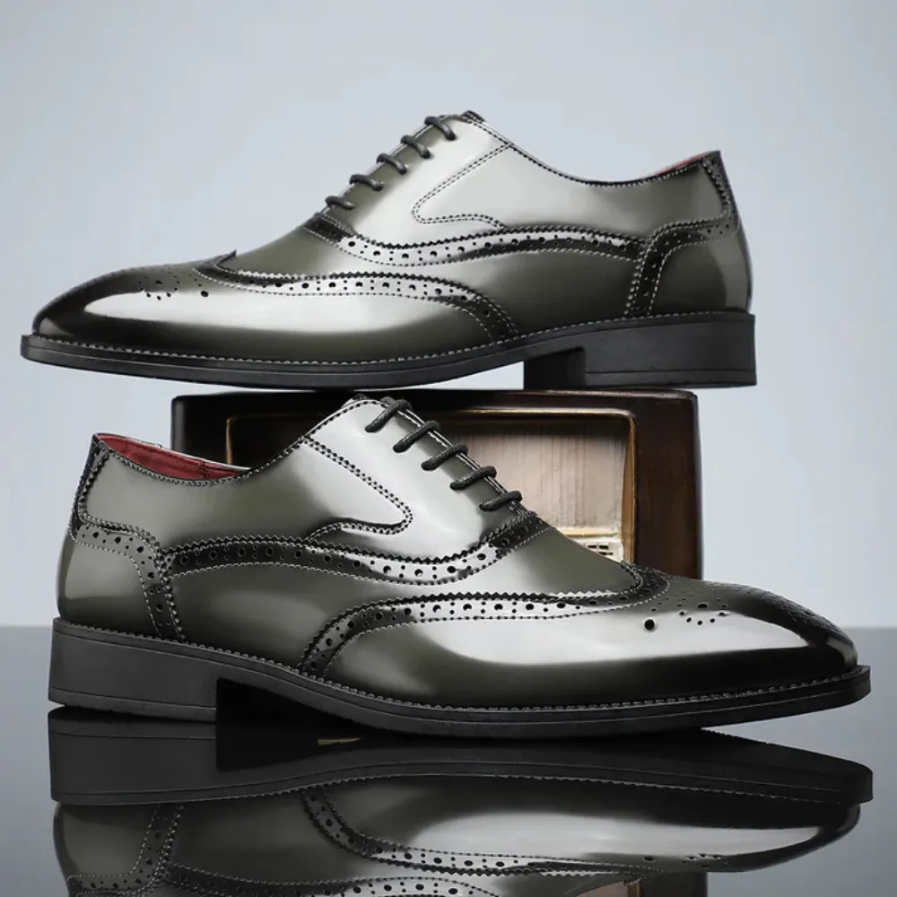 Aldo - Leather Brogue Dress Shoes