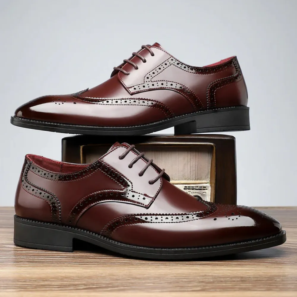 Aldo - Leather Brogue Dress Shoes