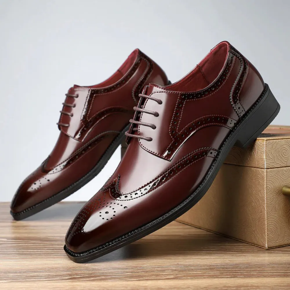Aldo - Leather Brogue Dress Shoes