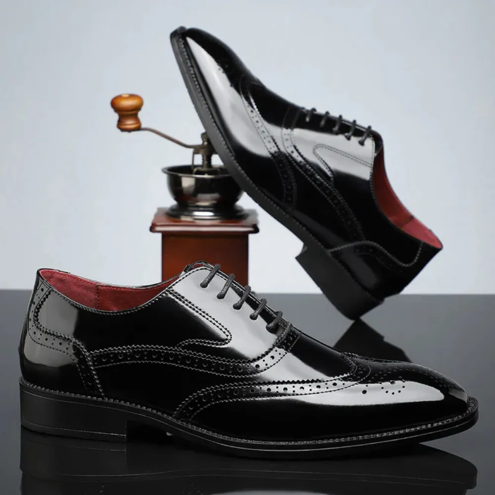 Aldo - Leather Brogue Dress Shoes
