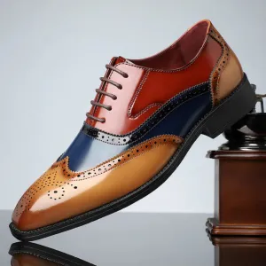 Aldo - Leather Brogue Dress Shoes