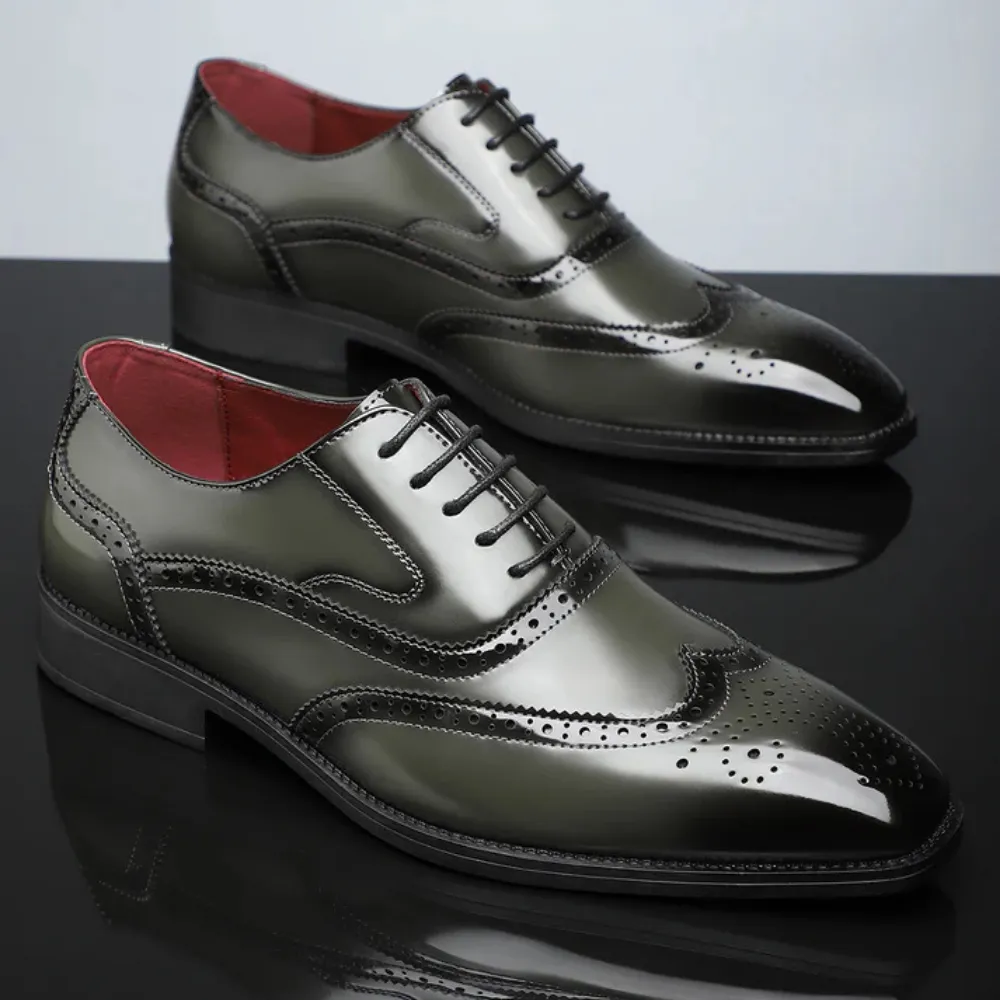 Aldo - Leather Brogue Dress Shoes