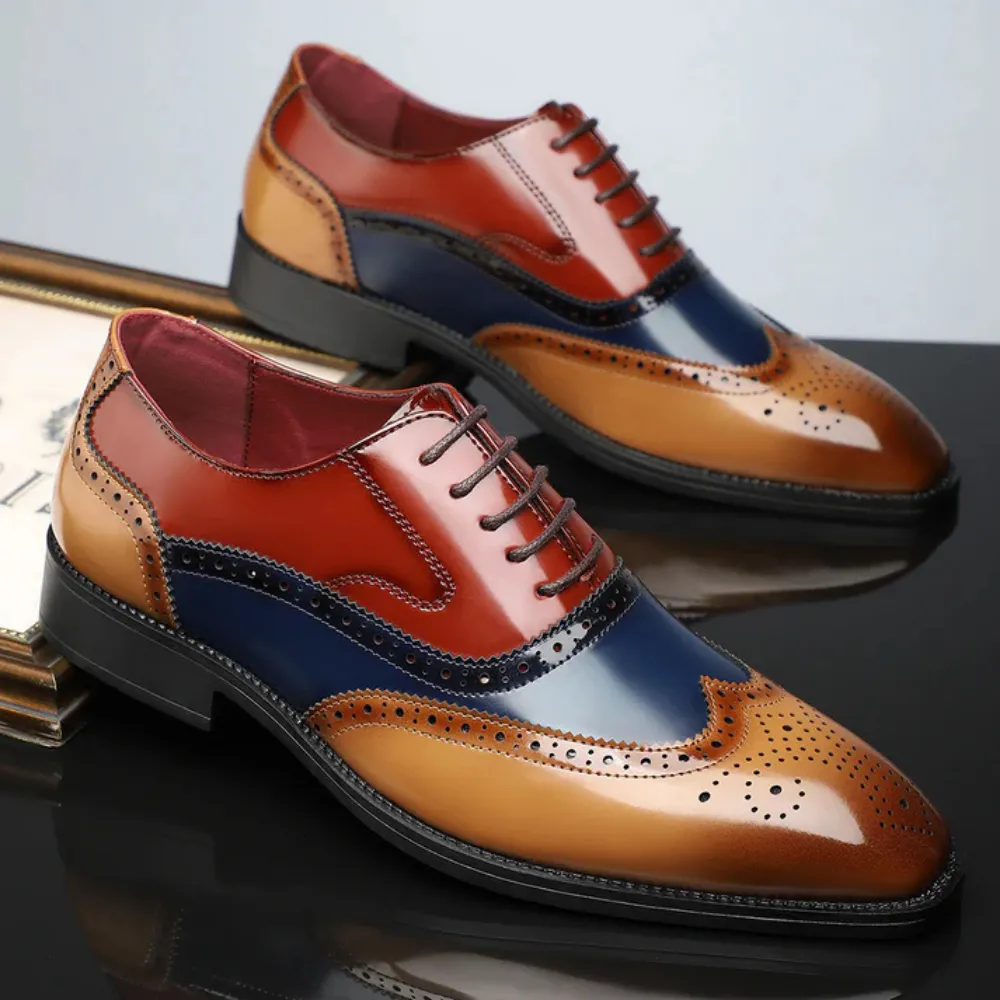 Aldo - Leather Brogue Dress Shoes