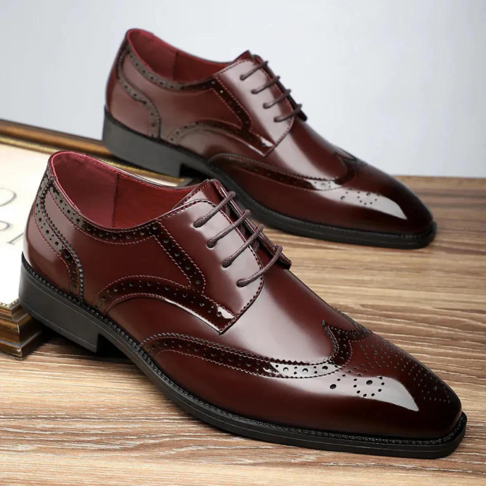 Aldo - Leather Brogue Dress Shoes