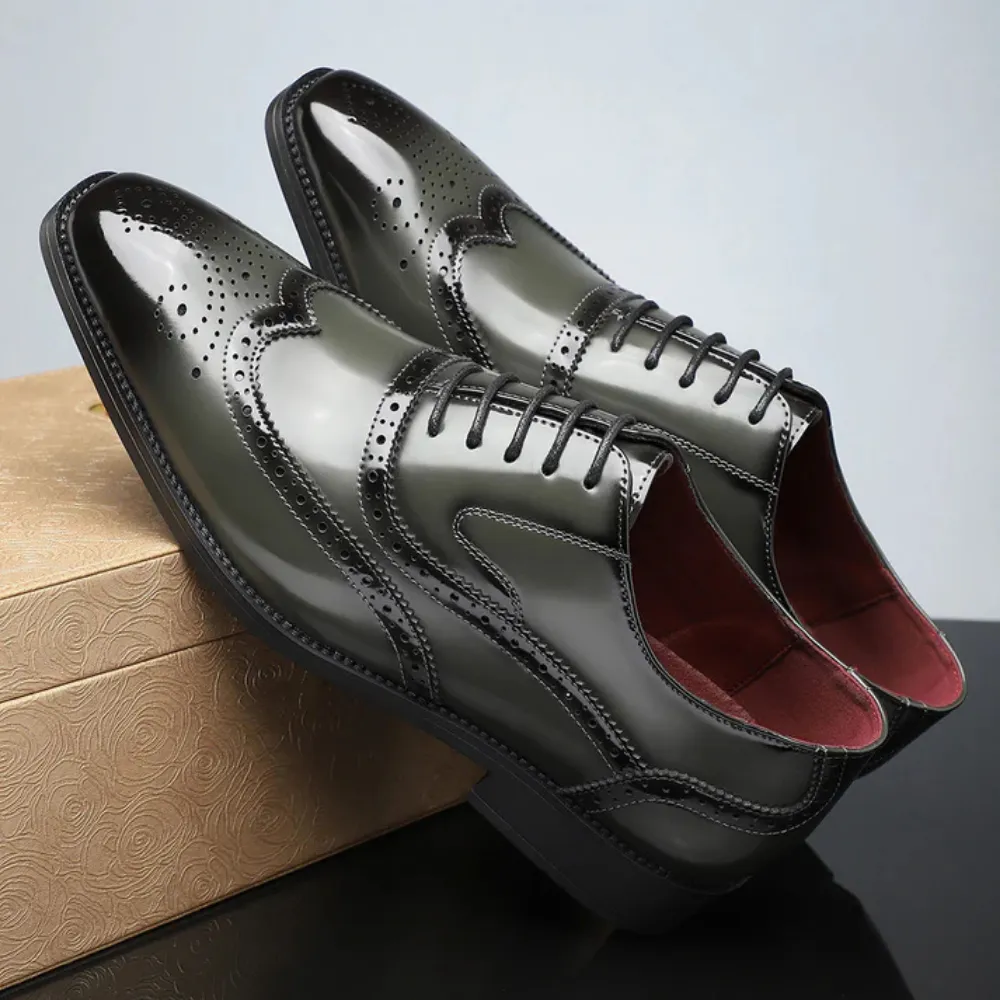 Aldo - Leather Brogue Dress Shoes