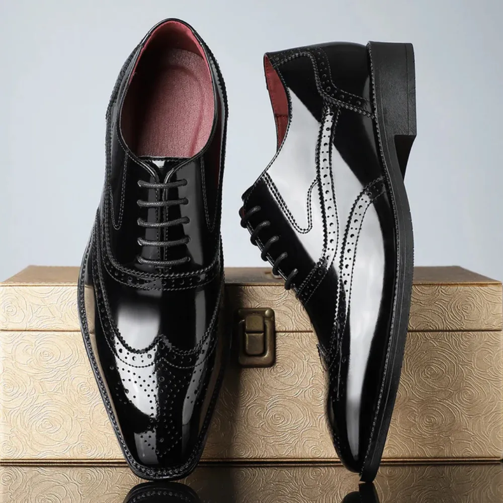 Aldo - Leather Brogue Dress Shoes