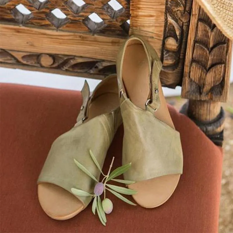 Ankle strap sandals fashion peep toe sandals