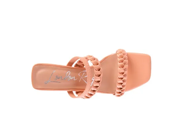 ARNIE Braided Block Heeled Slide on Sandals
