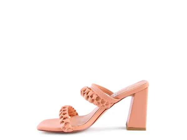 ARNIE Braided Block Heeled Slide on Sandals