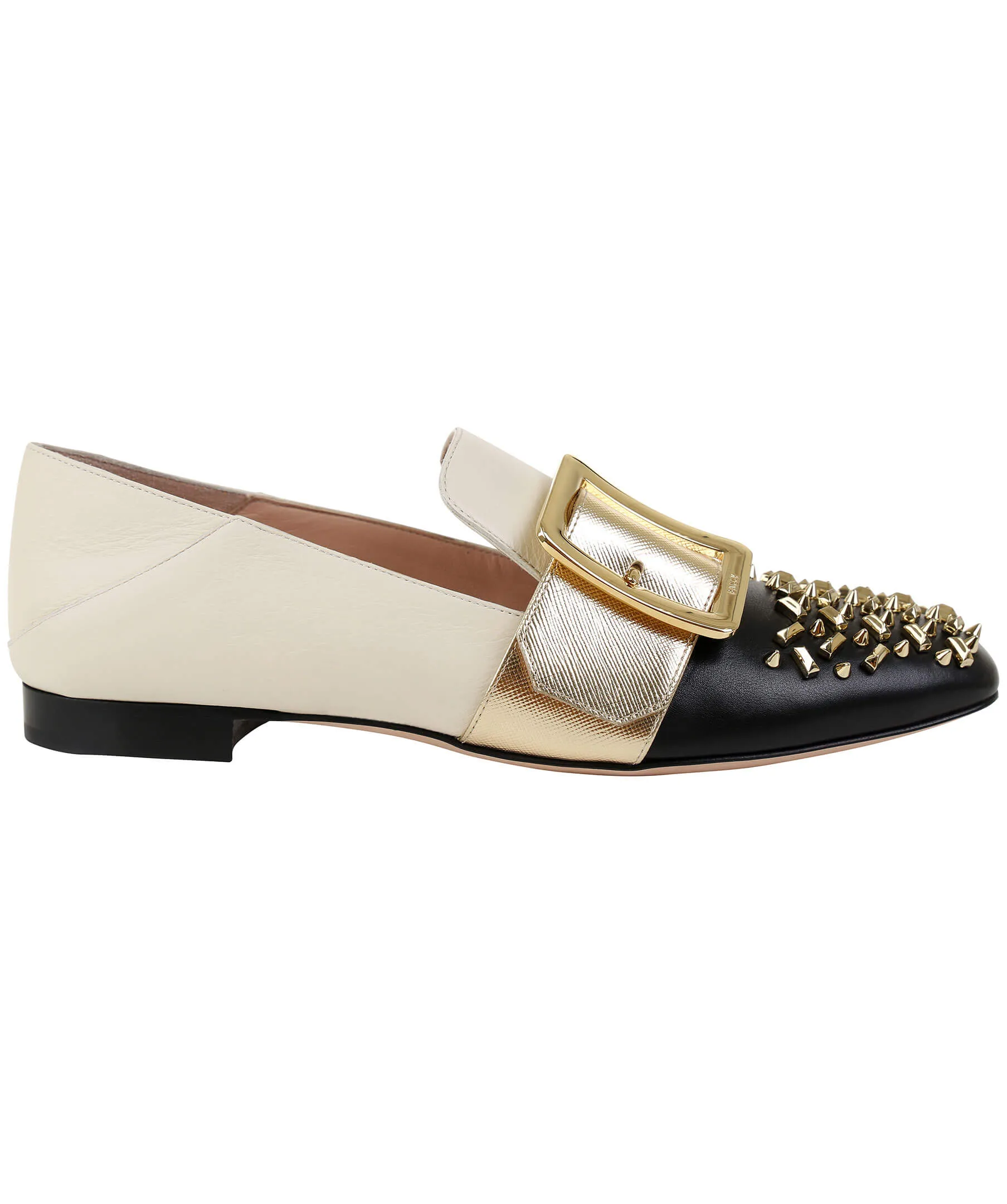 Bally Janelle 6225475 Women's  Black Leather Stud Slippers US 7.5 MSRP $870