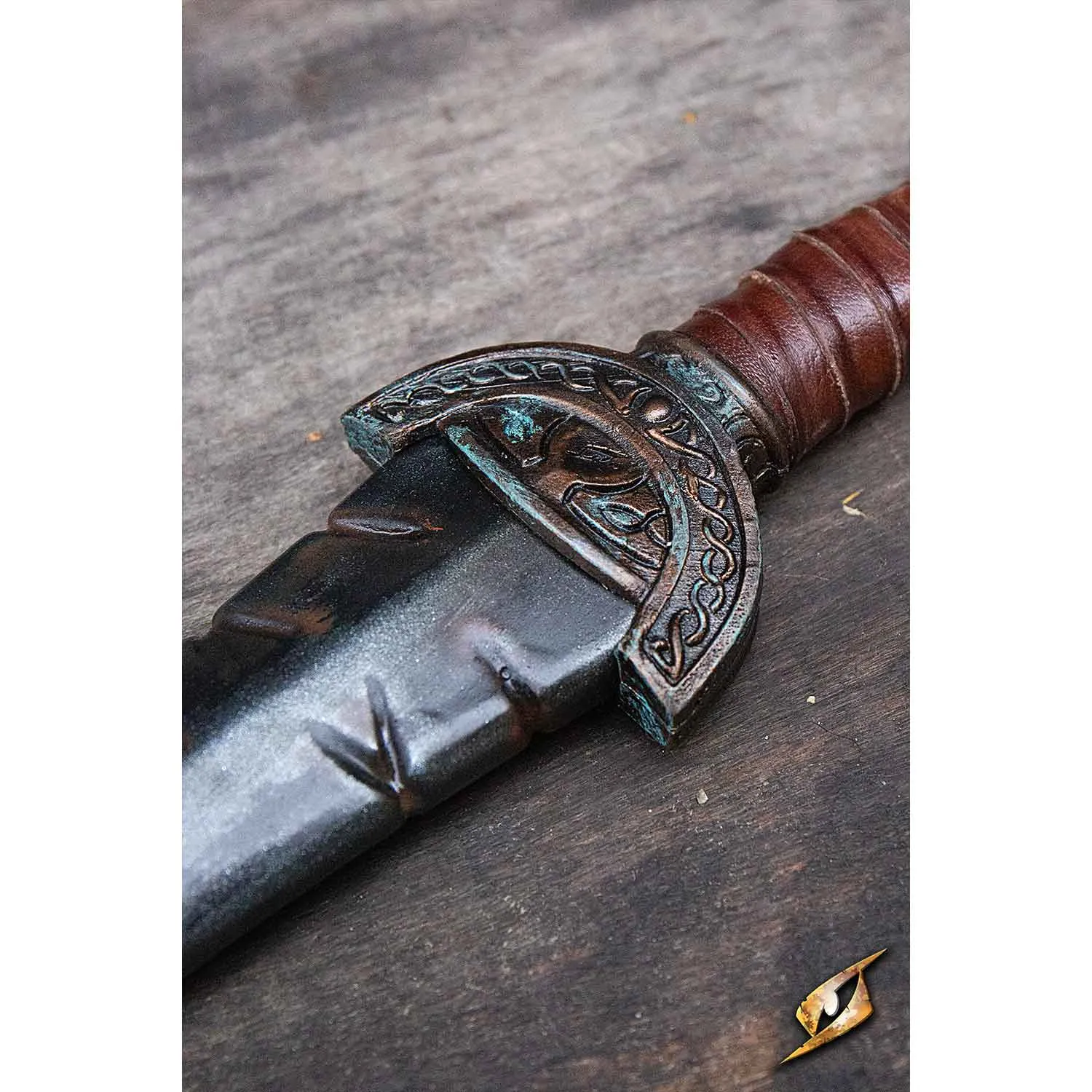 Battleworn Celtic Leaf Sword - 85 cm