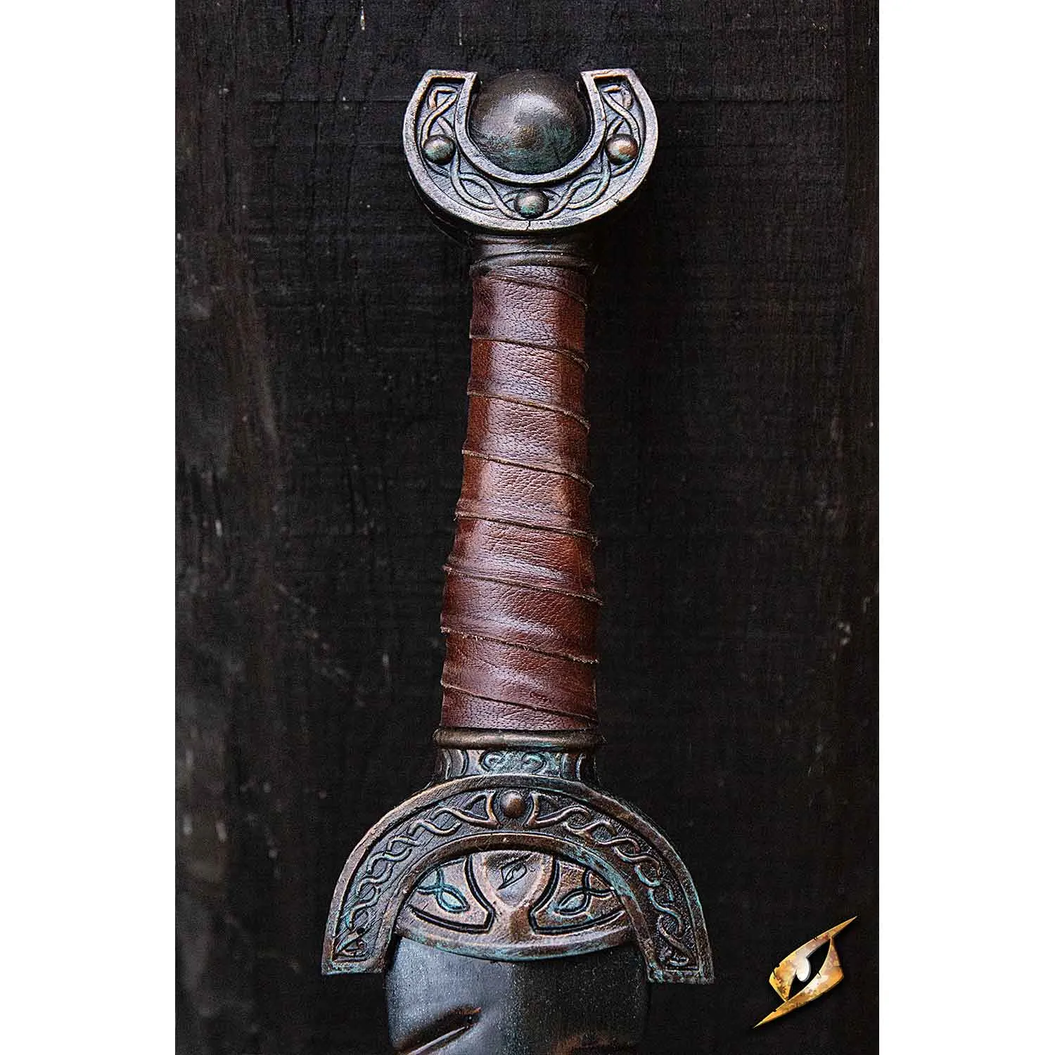 Battleworn Celtic Leaf Sword - 85 cm