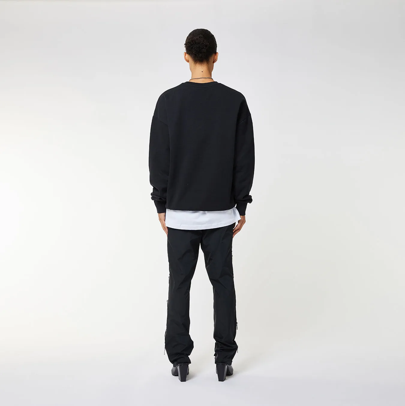 BOY EAGLE SCRIBBLE SWEATSHIRT WOMENS - BLACK/WHITE