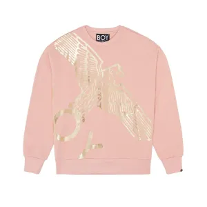 BOY WINGSPAN SWEATSHIRT - PINK/GOLD