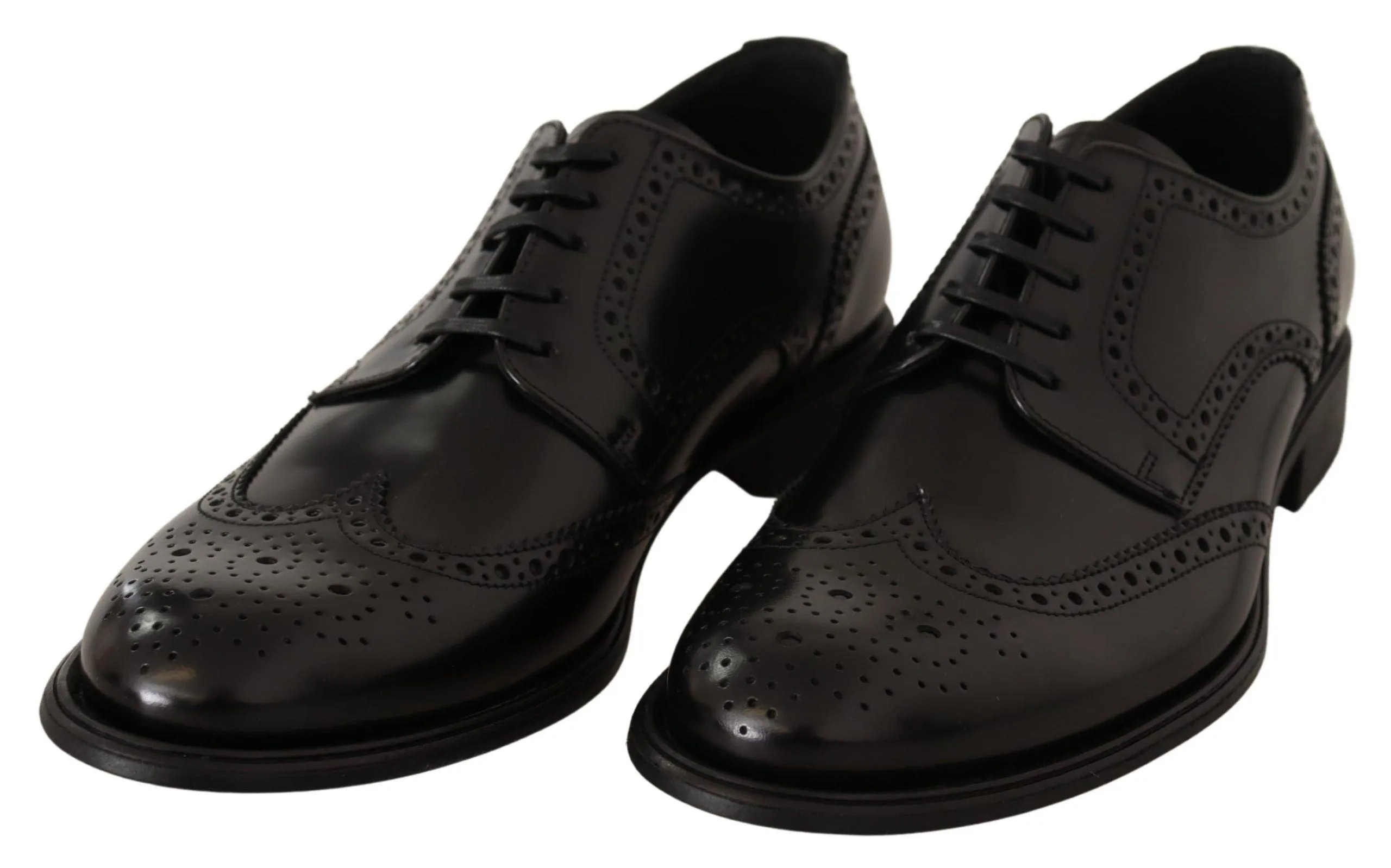 Dolce & Gabbana Elegant Wingtip Derby Oxford Sko
