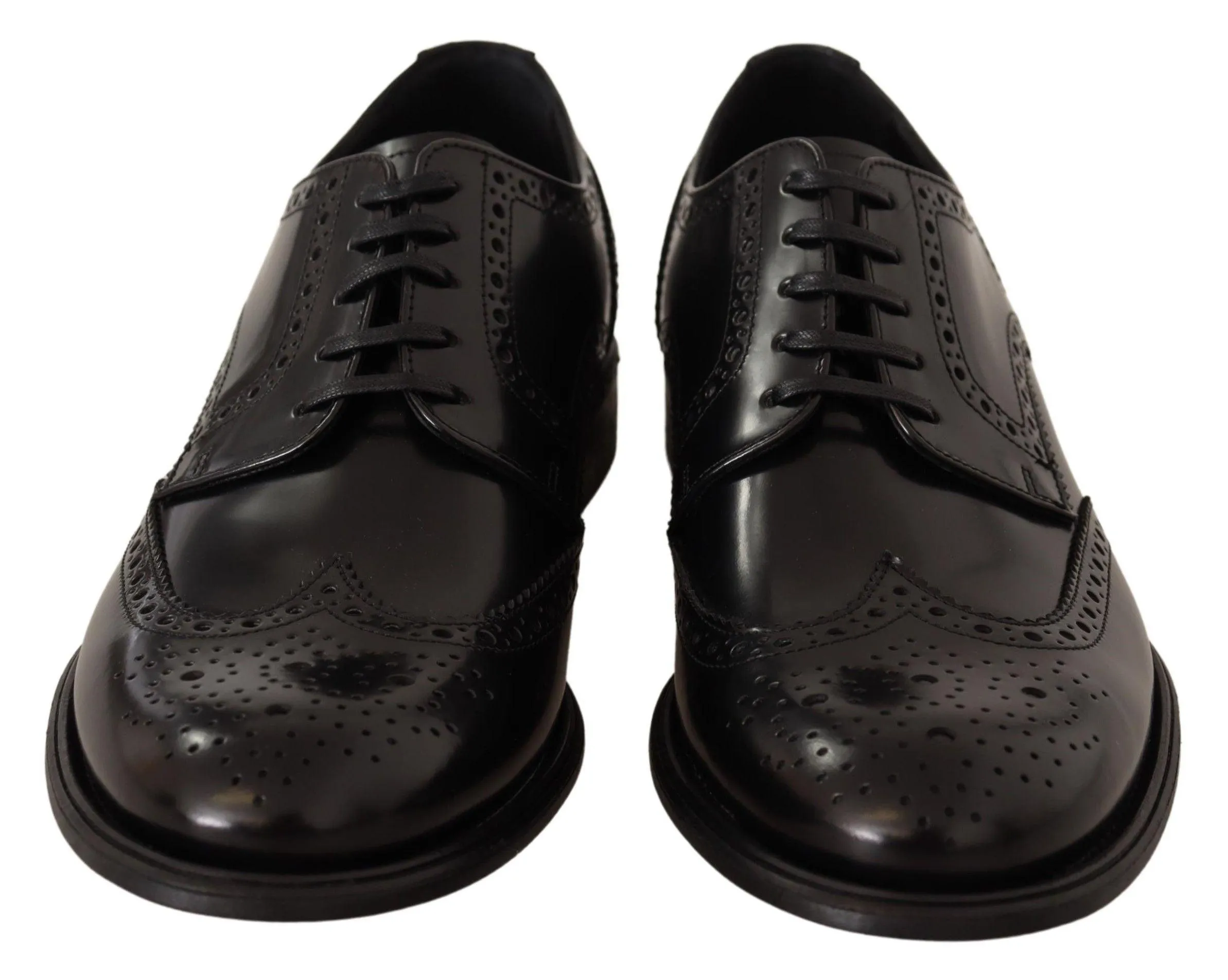 Dolce & Gabbana Elegant Wingtip Derby Oxford Sko