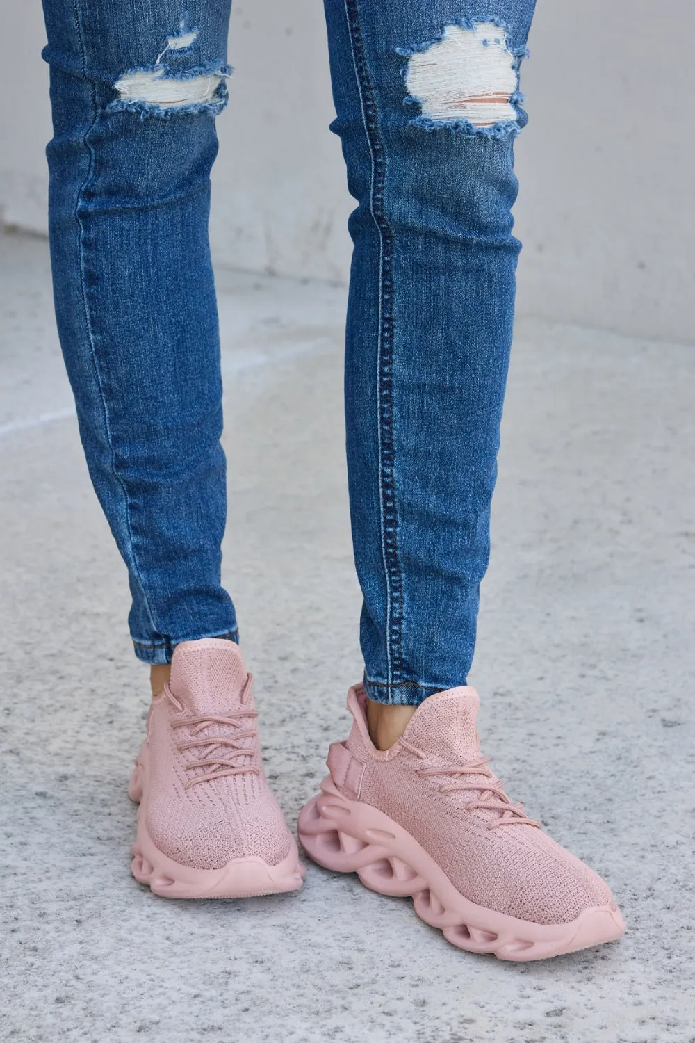 Forever Link Mesh Breathable Platform Athletic Sneakers