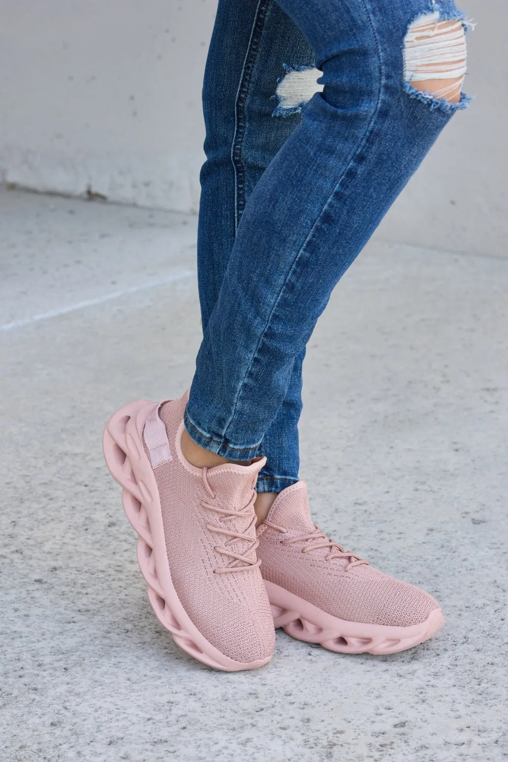 Forever Link Mesh Breathable Platform Athletic Sneakers