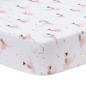 Lambs & Ivy Ballerina Baby Cotton Fitted Crib Sheet