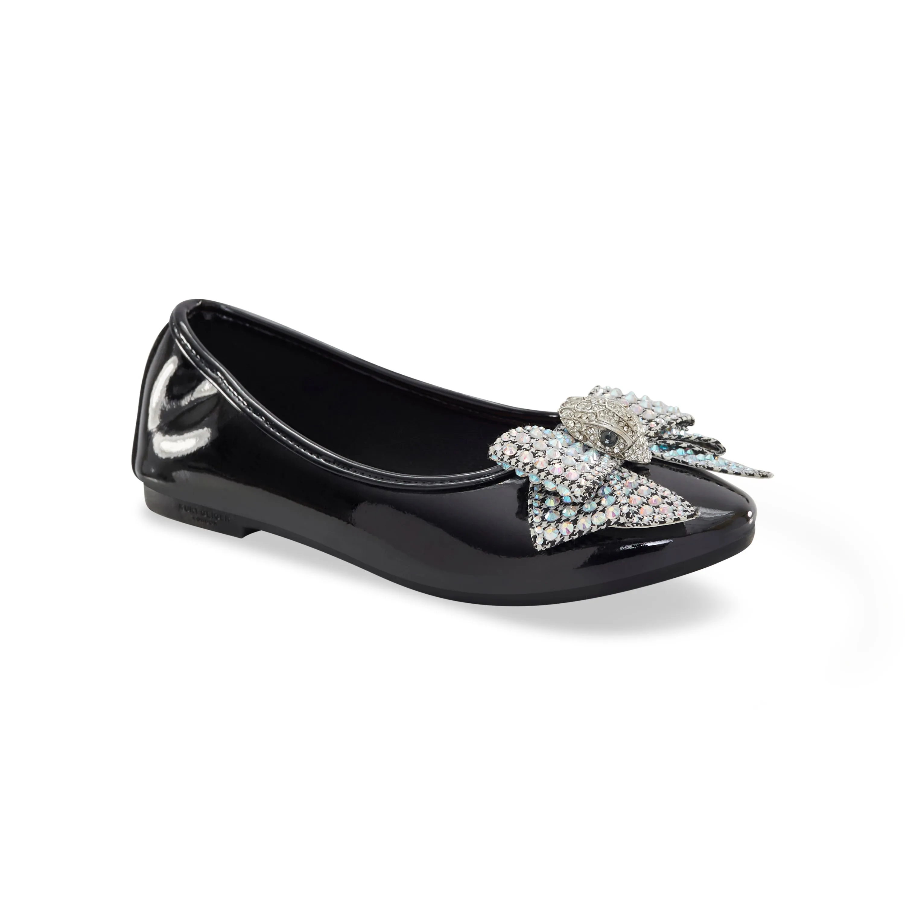Mini Kensington Ballet Flat - Big Kid Black Patent