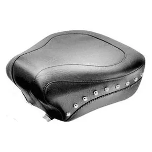 Mustang Vintage Wide Chrome Studded Rear Seat for Harley Davidson 2000-06 Softail models with 150 mm. tire