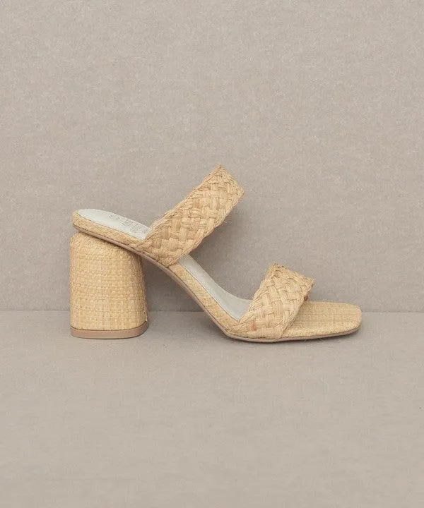 OASIS SOCIETY Kayla - Raffia Sandal Heel