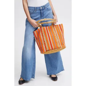 Striped Beach Tote Bag