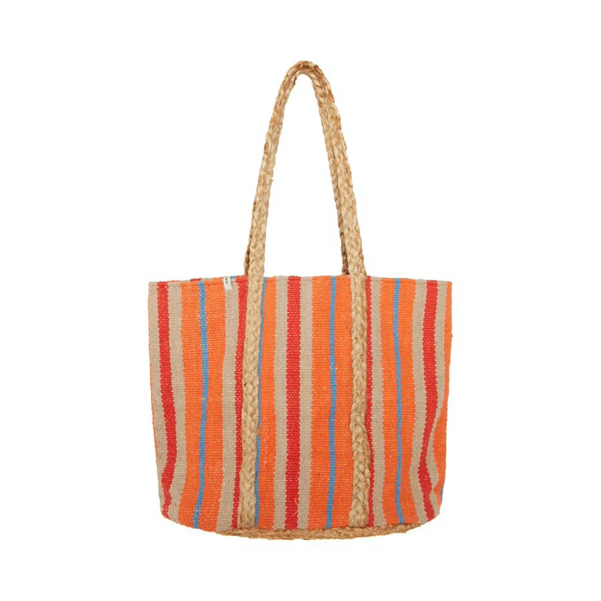 Striped Beach Tote Bag