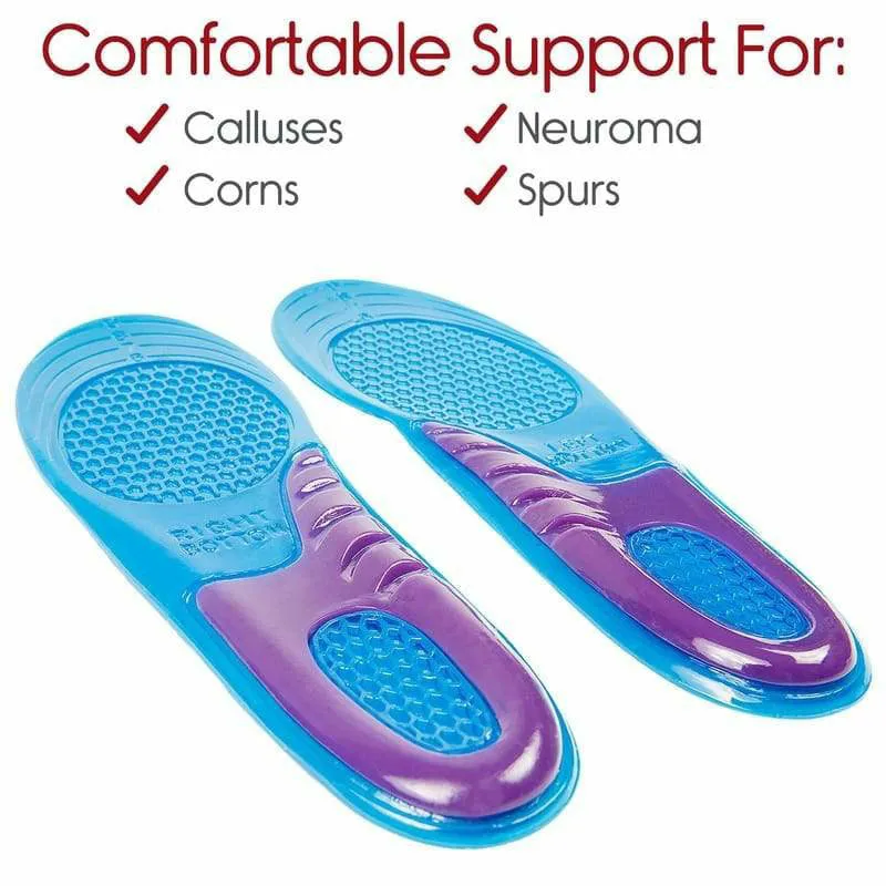 Vive Health Envelop Full Length Gel Shoe Inserts - Sky Blue